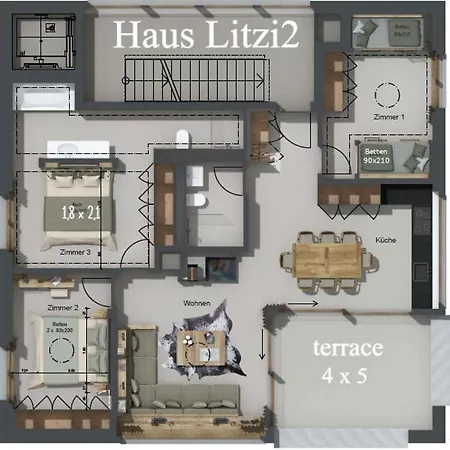 Ultra Luxurious 2-family On The Slopes In Arosa, Ch Apartment